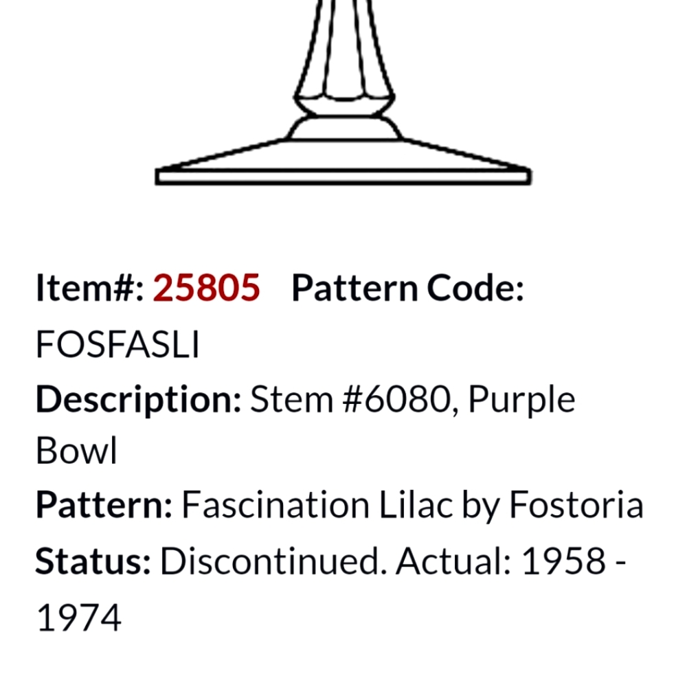(3 Left) "Fascination Lilac" 8oz Glasses by Fostoria 🇺🇸 - Picture 5 of 9